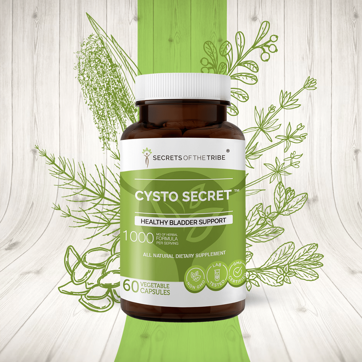 Cysto Secret Capsules. Healthy Bladder Support