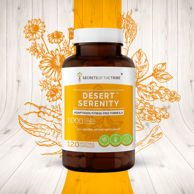 Buy Desert Serenity Capsules. Adaptogen/Stress-free Formula online - Secrets Of The Tribe