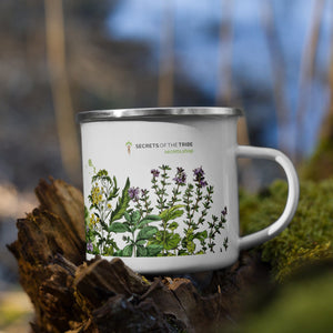 Secrets Of The Tribe Enamel Mug with Floral Motif buy online 