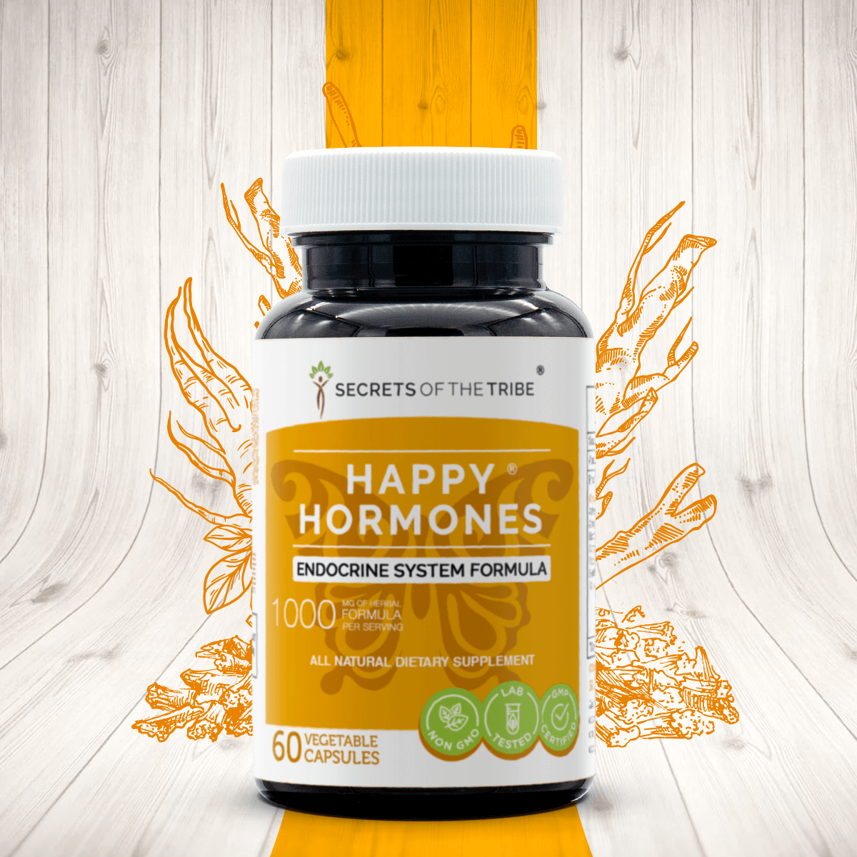 Happy Hormones Capsules. Endocrine System Formula