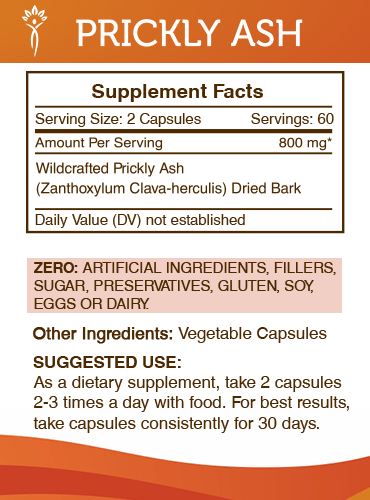 Buy Prickly Ash Capsules online