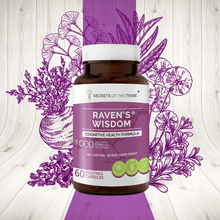 Load image into Gallery viewer, Secrets Of The Tribe Raven&#39;s Wisdom Capsules. Cognitive Health Formula buy online 