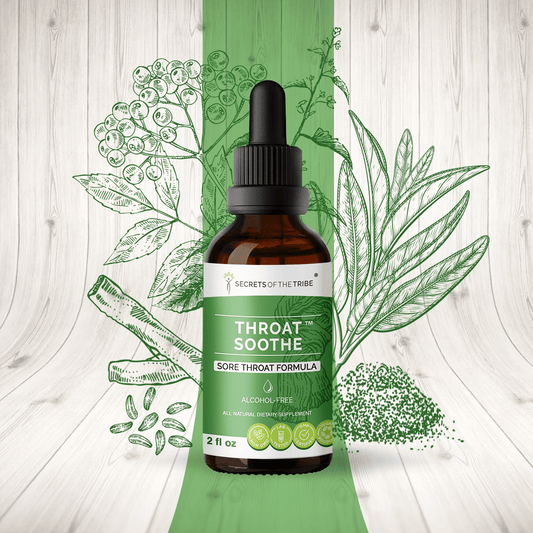 Secrets Of The Tribe Throat Soothe. Sore Throat Formula buy online 