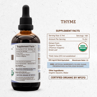 Thyme Tincture Secrets Of The Tribe Tincture Secrets Of The Tribe