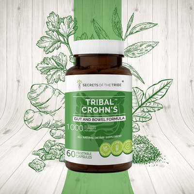 Buy Tribal Crohn's Capsules online. Gut and Bowel Formula - Secrets Of The Tribe