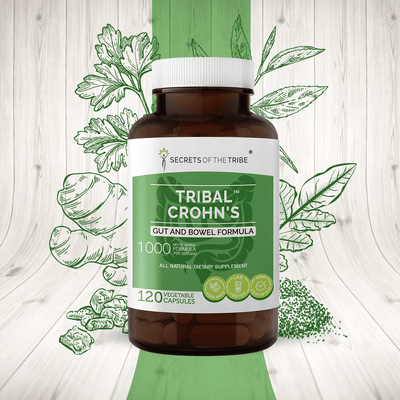 Buy Tribal Crohn's Capsules online. Gut and Bowel Formula - Secrets Of The Tribe