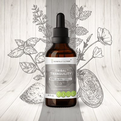 Tribal Tranquility. Nerve Calming Formula Secrets Of The Tribe Tincture Secrets Of The Tribe