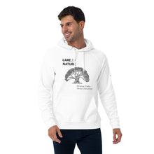 Load image into Gallery viewer, Secrets Of The Tribe White Eco Raglan Hoodie “Care for Nature” buy online 