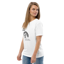 Load image into Gallery viewer, Secrets Of The Tribe White Organic T-Shirt “Care for Nature” (100% cotton) buy online 